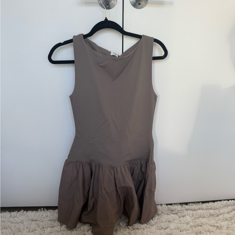 Aritzia Taupe Mini Dress